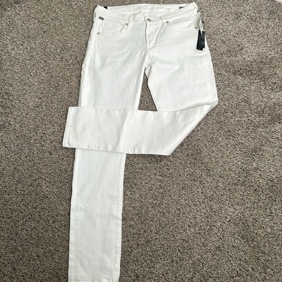 Citizens of humanity ARIELLE white med rise slim jeans size 28new - Picture 6 of 15